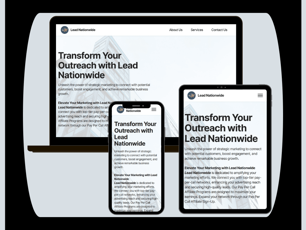 Lead Nationwide | Conversion Tracking, Lead Nurturing, CRM Setup — project cover