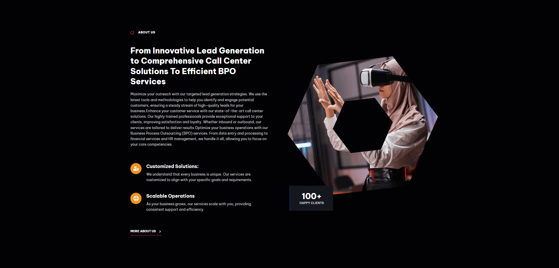 Website Design & Development for Lead4s | BPO Outsourcing Firm — project preview