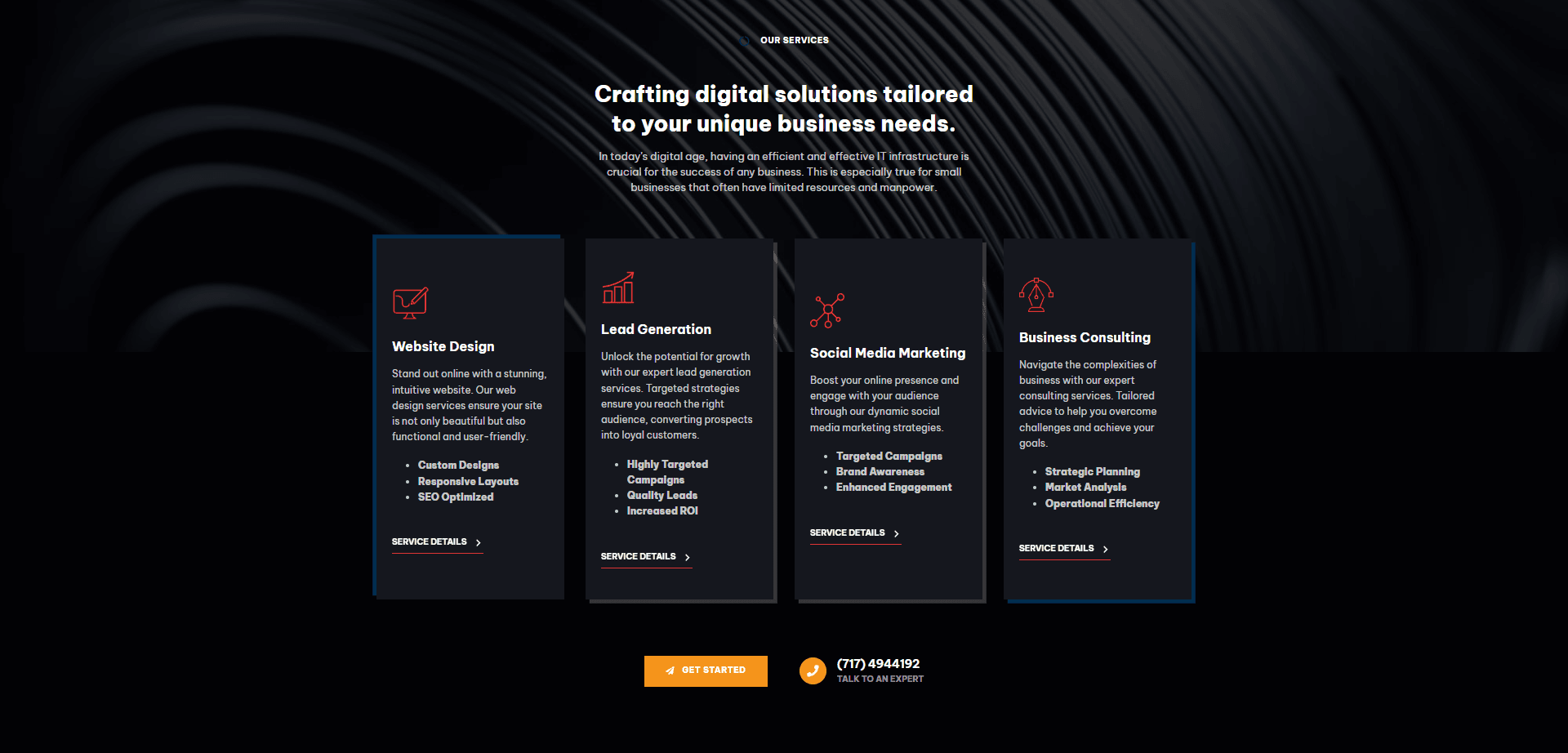 Website Design & Development for Lead4s | BPO Outsourcing Firm — Features