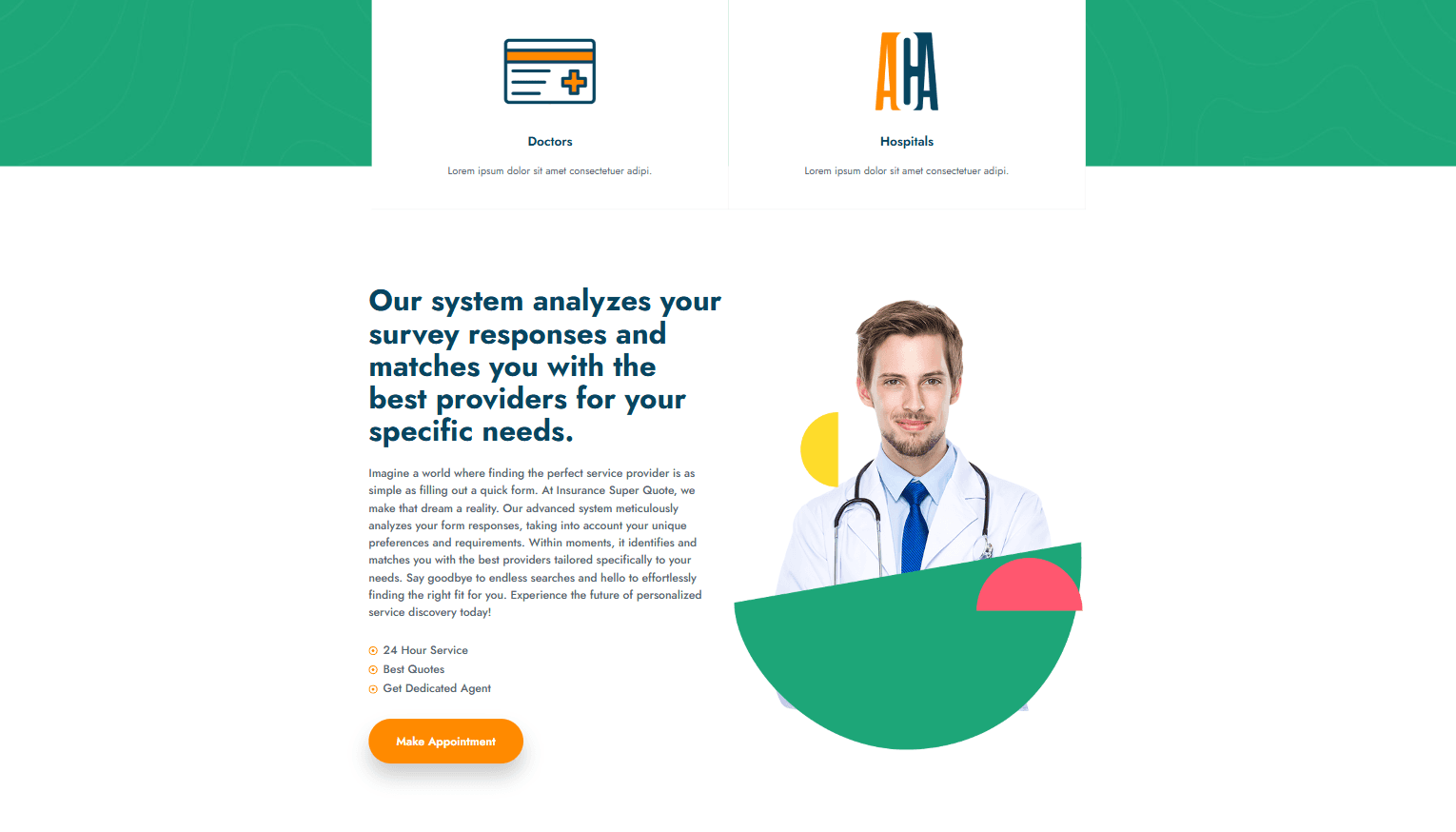 Insurance Super Quotes | Insurance Website, Plan Comparison, UI/UX — My Role in the Project