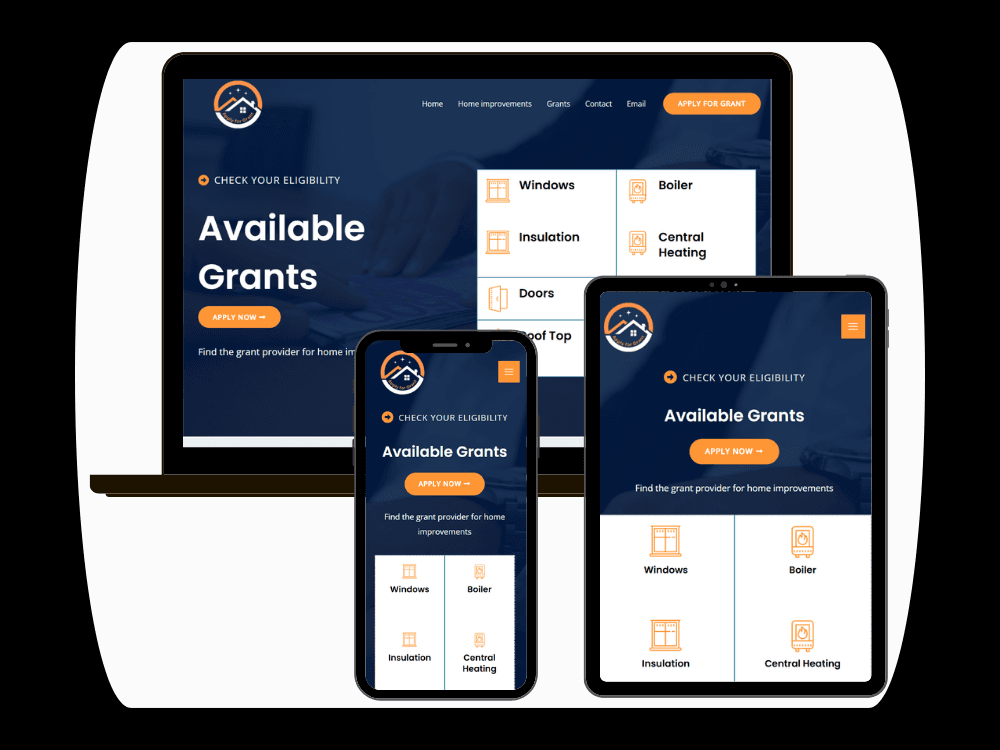 Grant Application Website for Homeowners | Apply For Grant — project cover